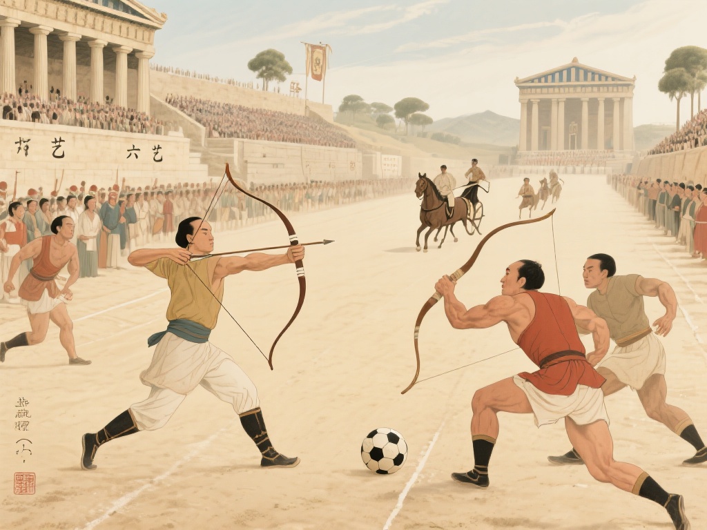 在古代，体育不仅是身体的锻炼，更是文化与权力的象征